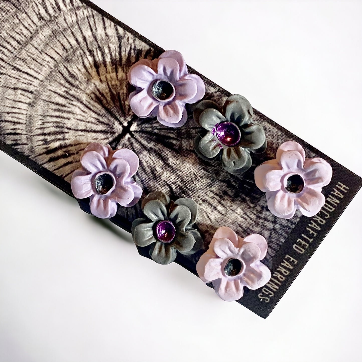 Mini Flower Stud Set - Lilac Boquet