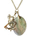 Deep Green Bronzed Pendant Set