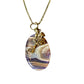 Dessert Agate Bronzed Pendant Set