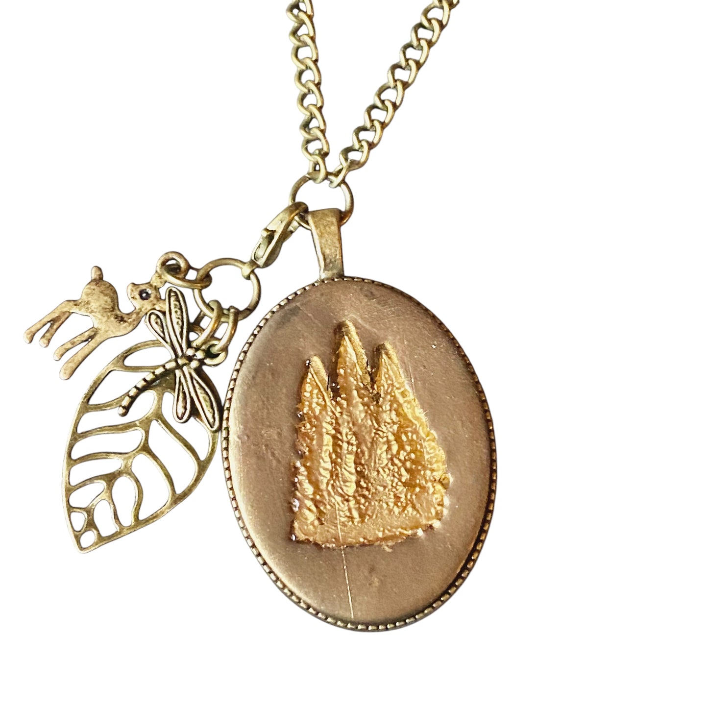 Spruce Family Bronzed Pendant Set